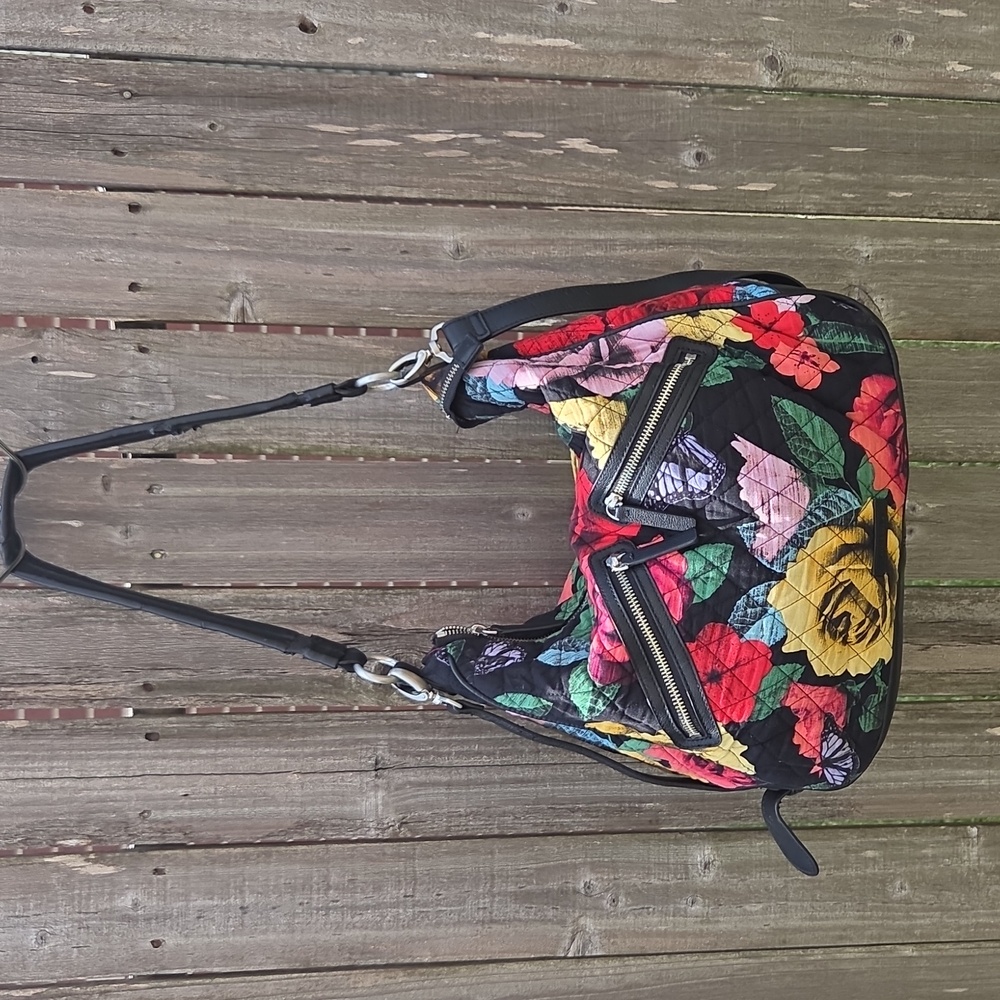 VERA BRADLEY Havana Rose Hobo & Boho Shoulder & Crossbody Bag.